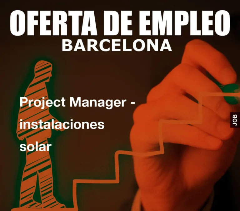 Project Manager – instalaciones solar