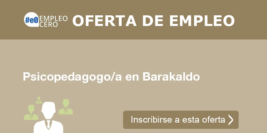 Psicopedagogo/a en Barakaldo