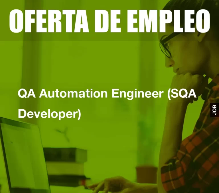 QA Automation Engineer (SQA Developer)
