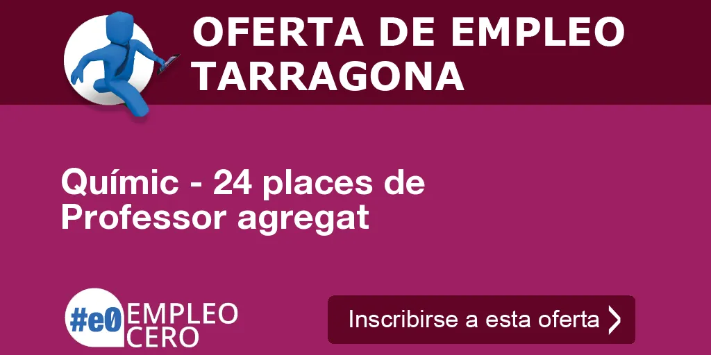 Químic - 24 places de Professor agregat Químic - 24 places de Professor agregat