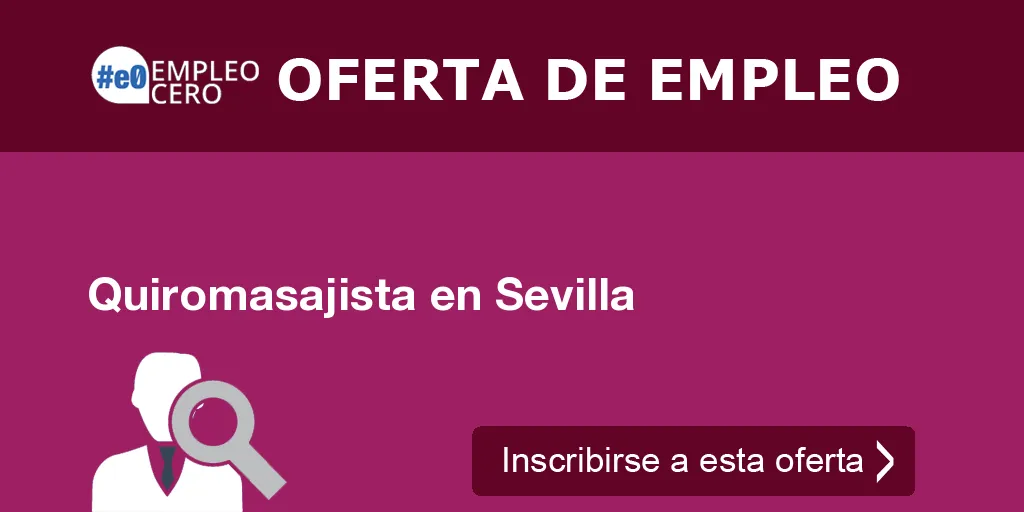 Quiromasajista en Sevilla Quiromasajista en Sevilla