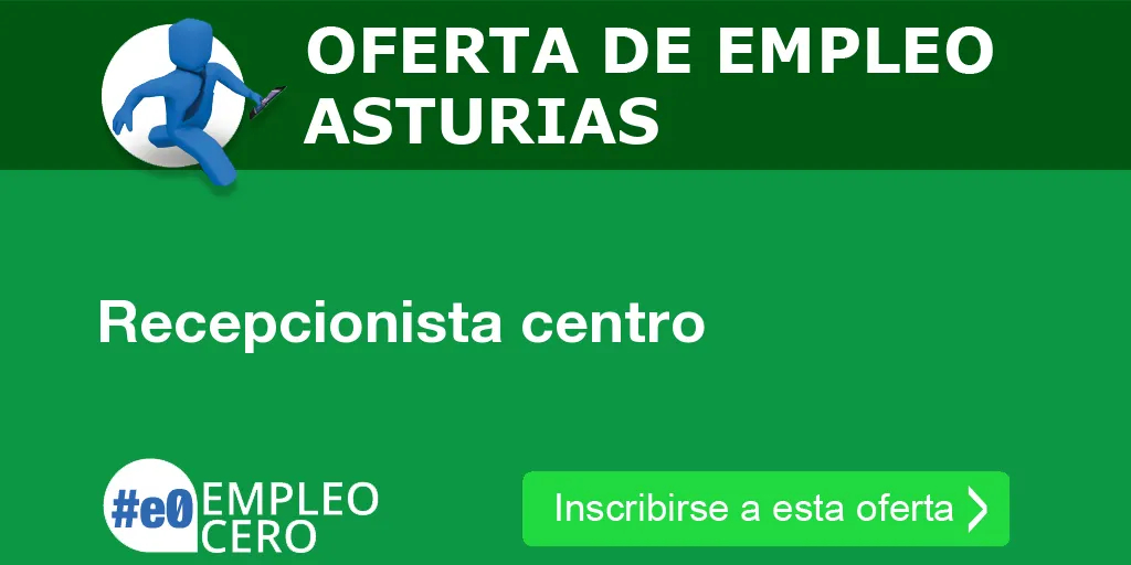 Recepcionista centro Recepcionista centro