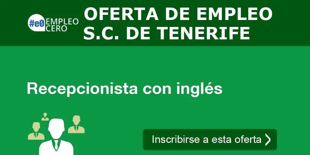 Recepcionista con inglés