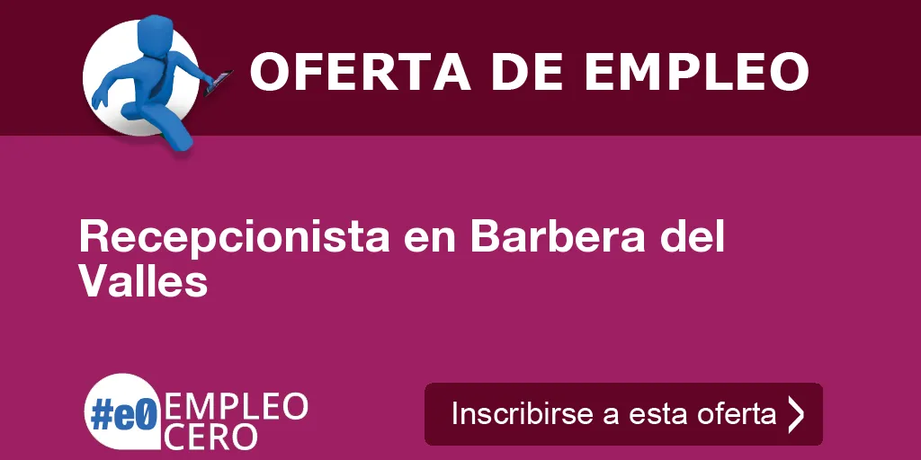 Recepcionista en Barbera del Valles