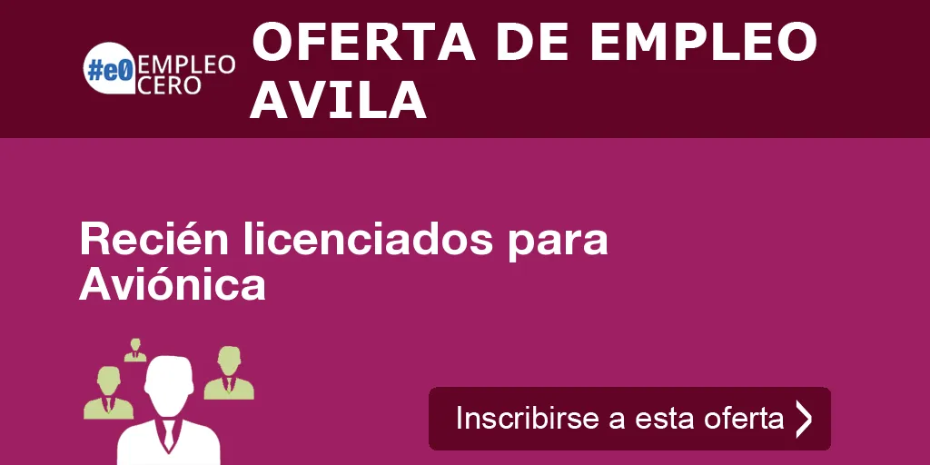 Recién licenciados para Aviónica Recién licenciados para Aviónica