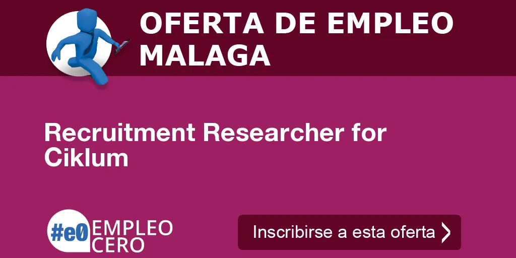 Recruitment Researcher for Ciklum Recruitment Researcher for Ciklum