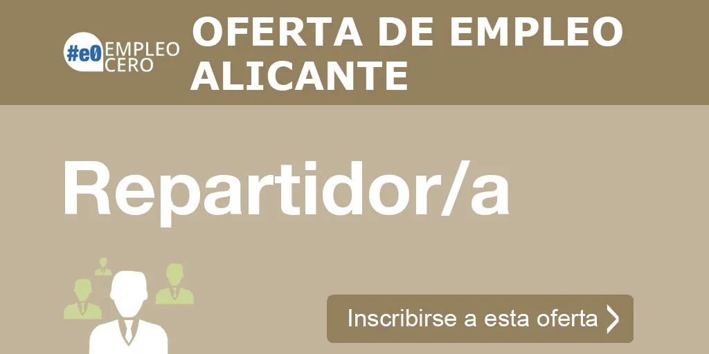 Repartidor/a
