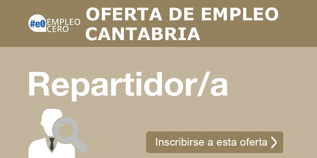 Repartidor/a Repartidor/a