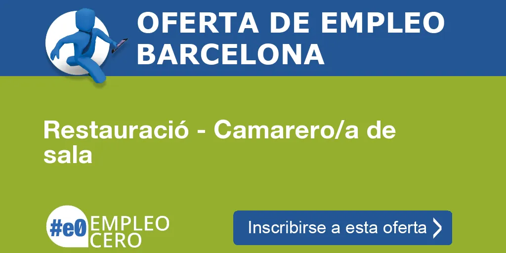 Restauració - Camarero/a de sala