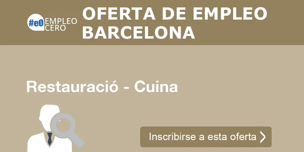 Restauració - Cuina