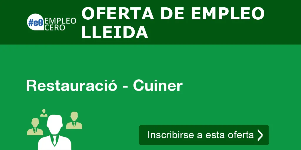 Restauració - Cuiner