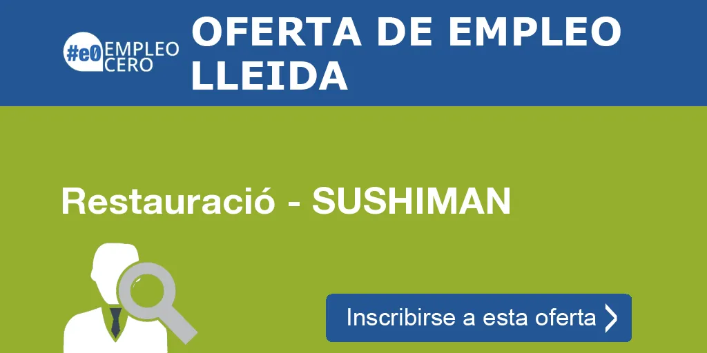 Restauració - SUSHIMAN Restauració - SUSHIMAN