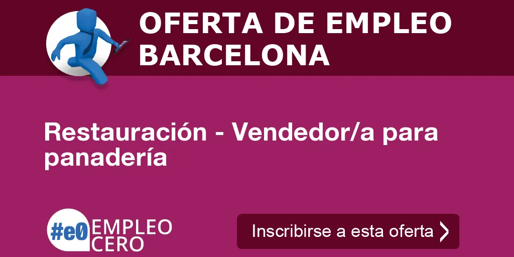 Restauración - Vendedor/a para panadería