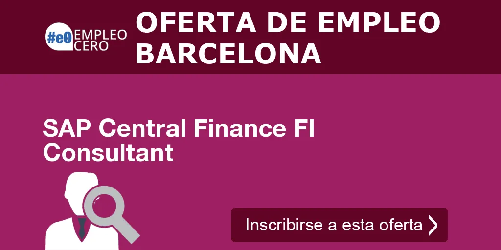 SAP Central Finance FI Consultant SAP Central Finance FI Consultant