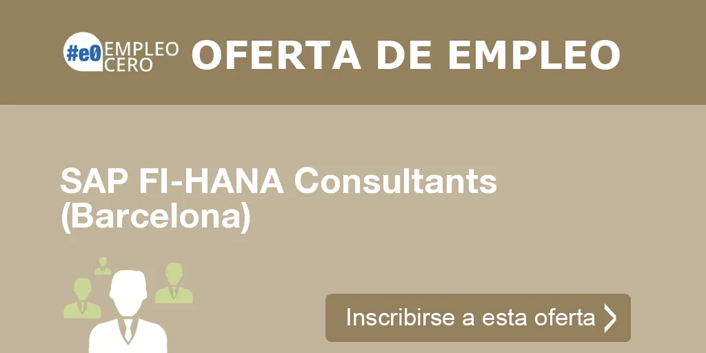 SAP FI-HANA Consultants (Barcelona)