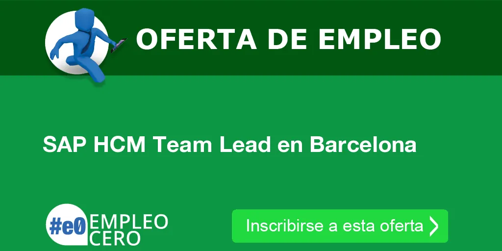SAP HCM Team Lead en Barcelona SAP HCM Team Lead en Barcelona