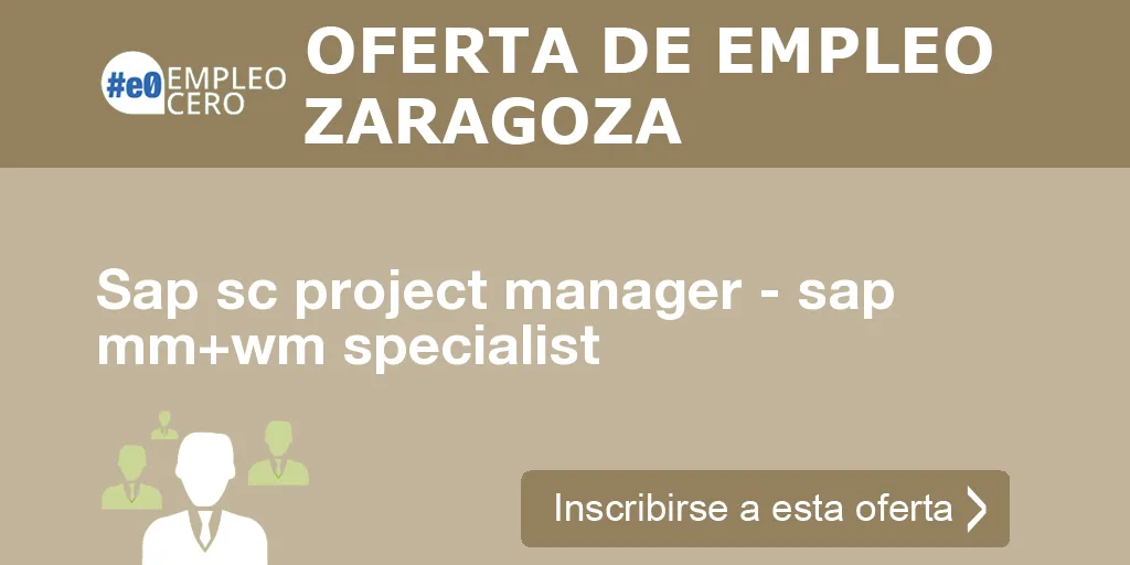 Sap sc project manager - sap mm+wm specialist Sap sc project manager - sap mm+wm specialist