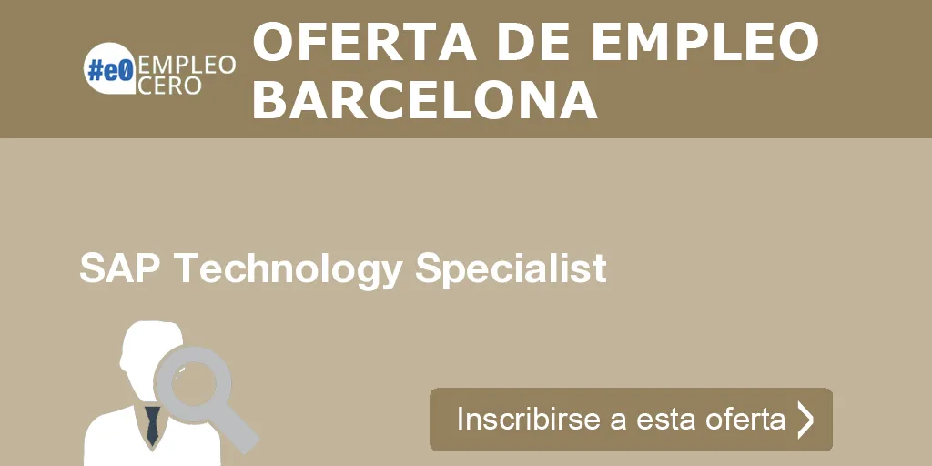 SAP Technology Specialist SAP Technology Specialist
