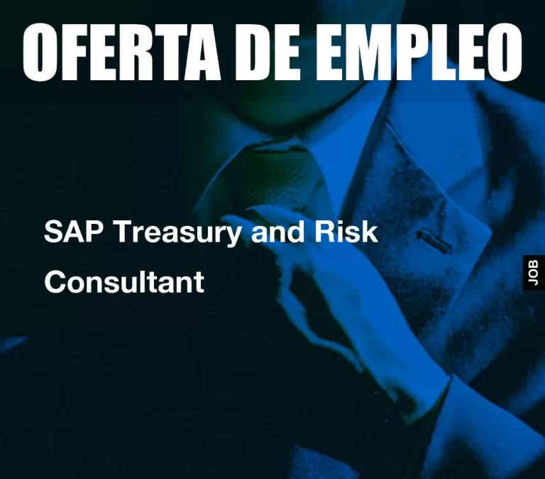 SAP Treasury and Risk Consultant