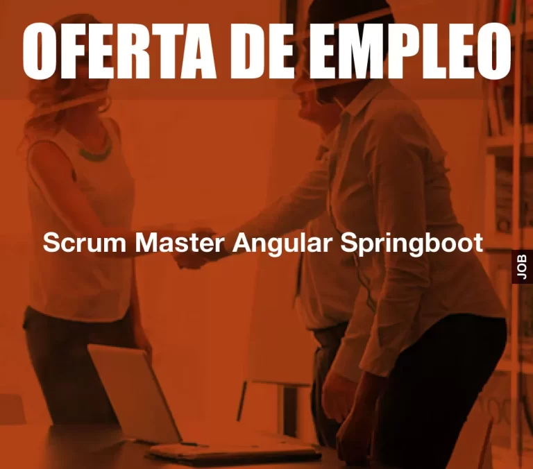 Scrum Master Angular Springboot