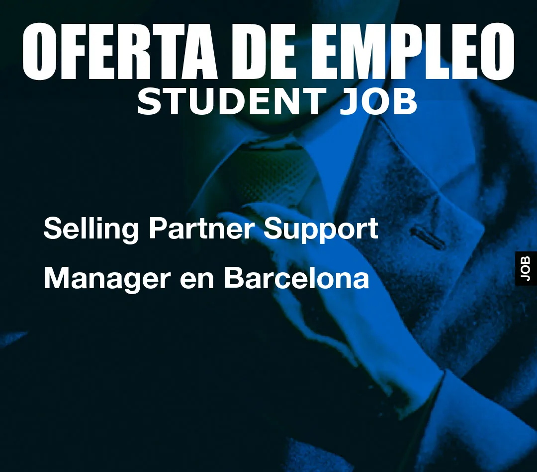Selling Partner Support Manager en Barcelona