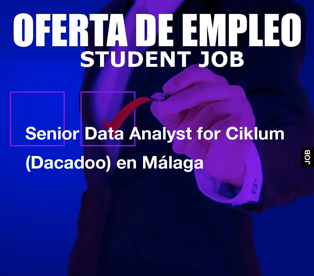 Senior Data Analyst for Ciklum (Dacadoo) en M