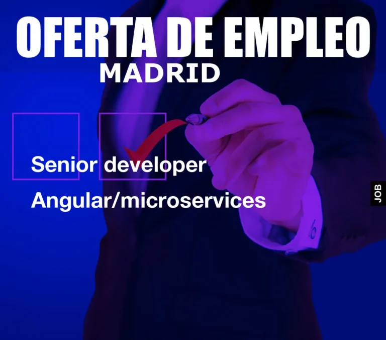 Senior developer Angular/microservices