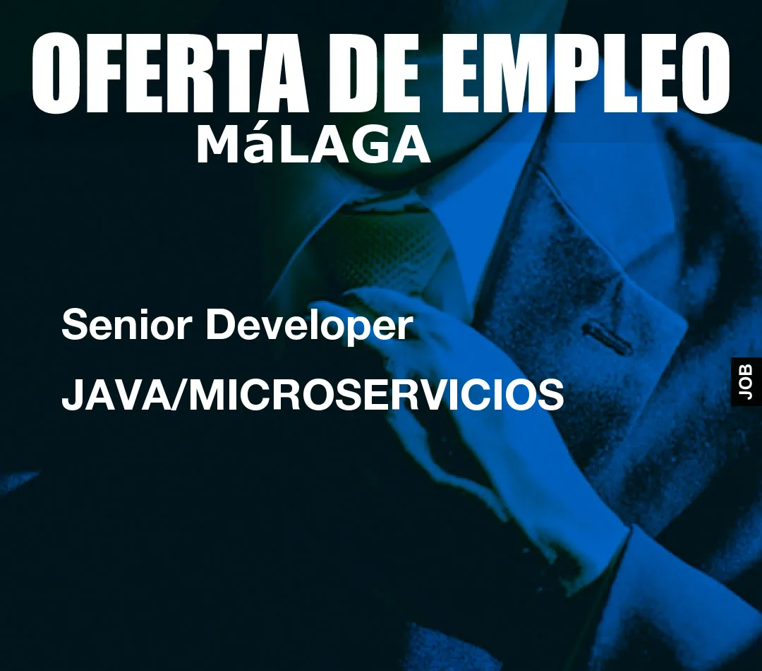Senior Developer JAVA/MICROSERVICIOS Senior Developer JAVA/MICROSERVICIOS