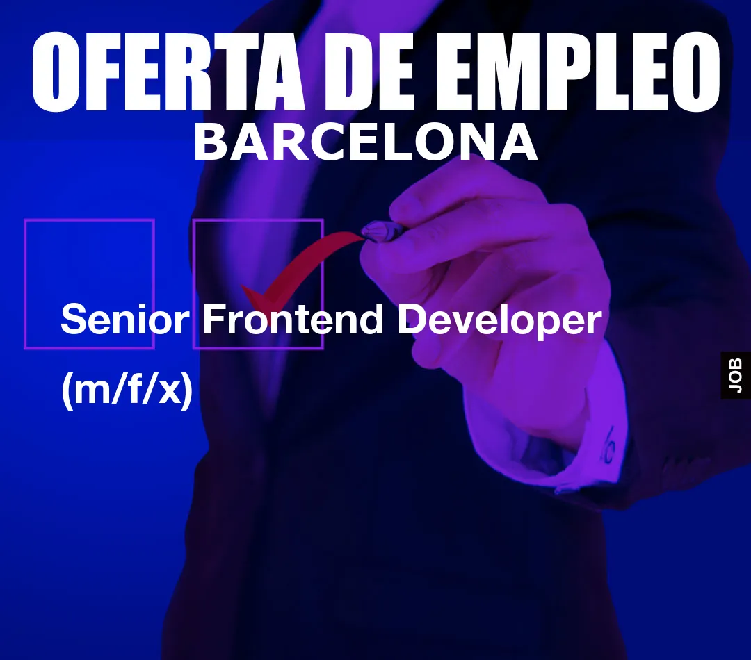 Senior Frontend Developer (m/f/x)