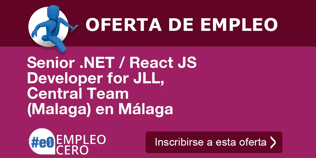 Senior .NET / React JS Developer for JLL, Central Team (Malaga) en Málaga Senior .NET / React JS Developer for JLL, Central Team (Malaga) en Málaga