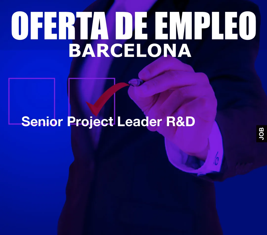 Senior Project Leader R&D