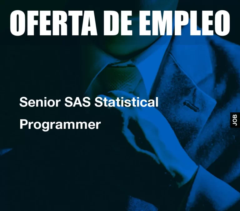 Senior SAS Statistical Programmer