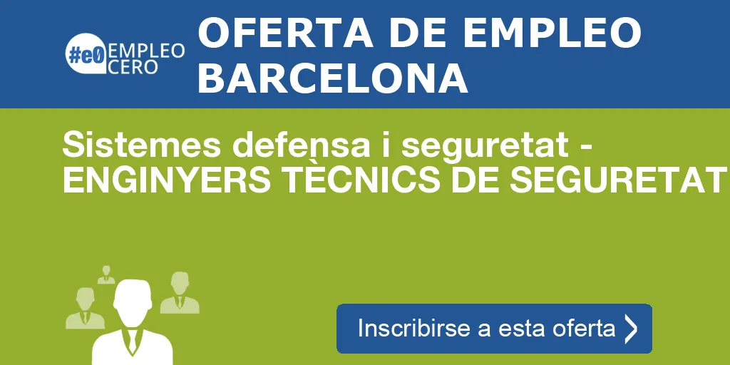 Sistemes defensa i seguretat - ENGINYERS TÈCNICS DE SEGURETAT Sistemes defensa i seguretat - ENGINYERS TÈCNICS DE SEGURETAT