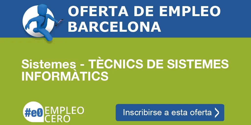 Sistemes - TÈCNICS DE SISTEMES INFORMÀTICS Sistemes - TÈCNICS DE SISTEMES INFORMÀTICS