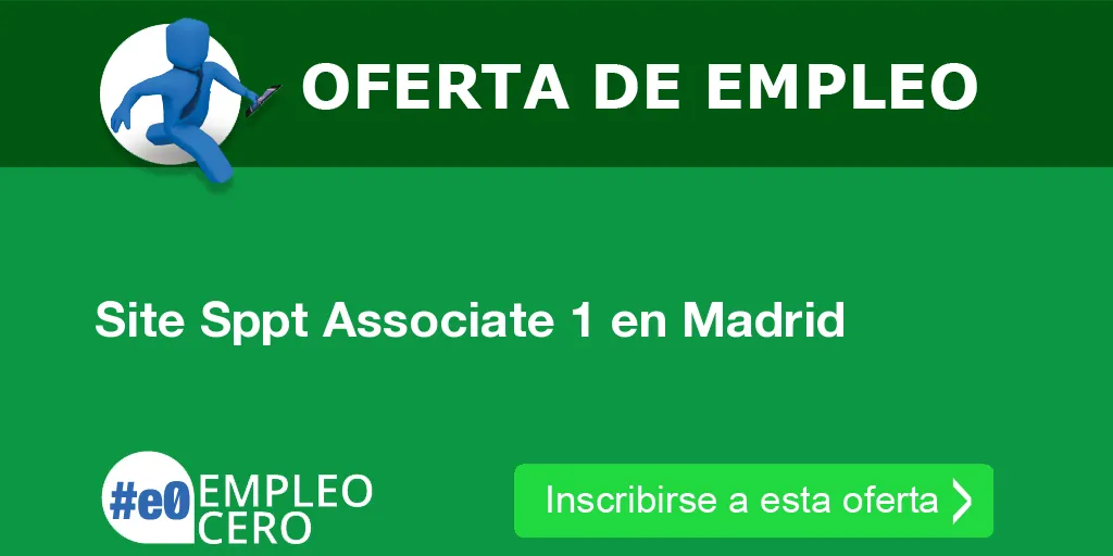 Site Sppt Associate 1 en Madrid