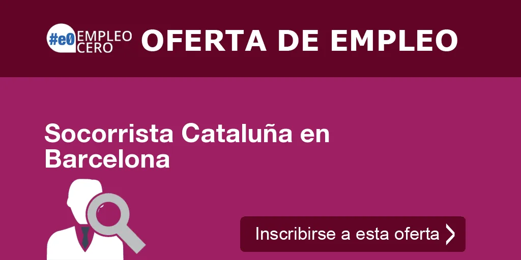 Socorrista Cataluña en Barcelona