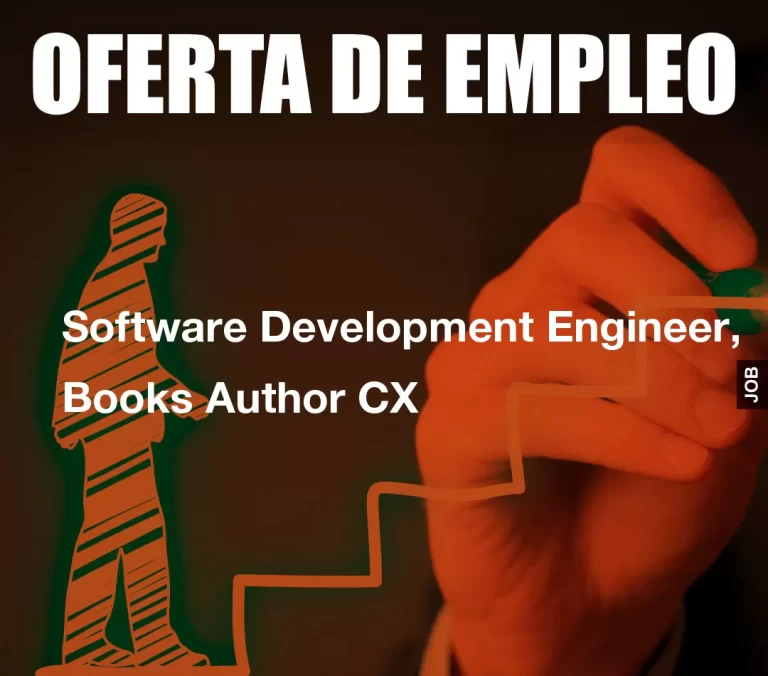 Software Development Engineer, Books Author CX