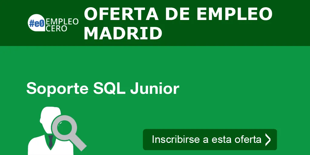 Soporte SQL Junior Soporte SQL Junior