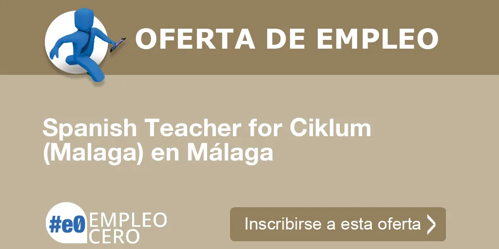 Spanish Teacher for Ciklum (Malaga) en Málaga