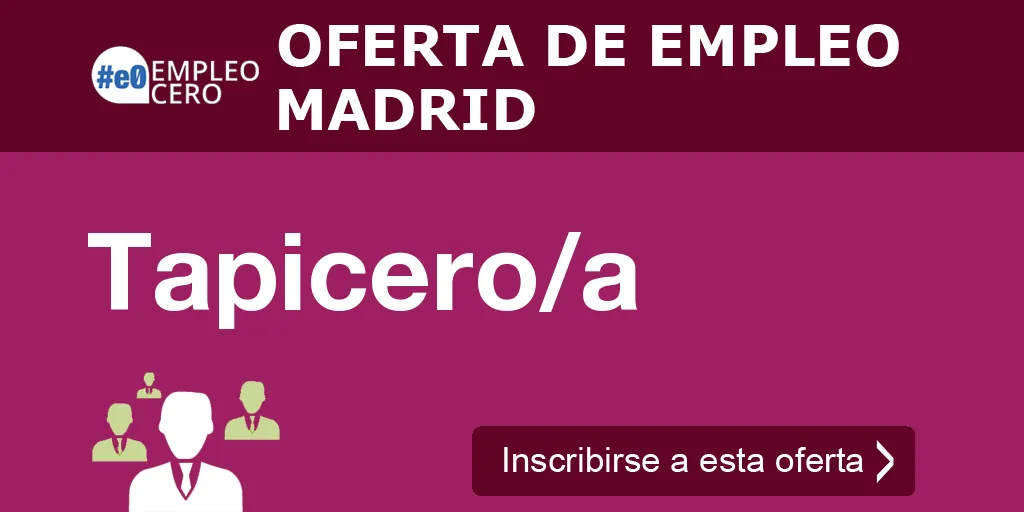 Tapicero/a