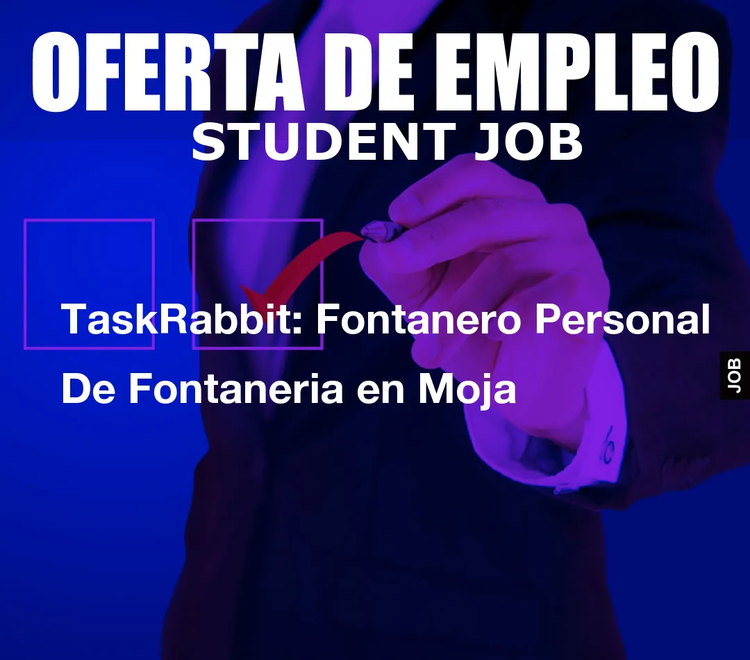 TaskRabbit: Fontanero Personal De Fontaneria en Moja