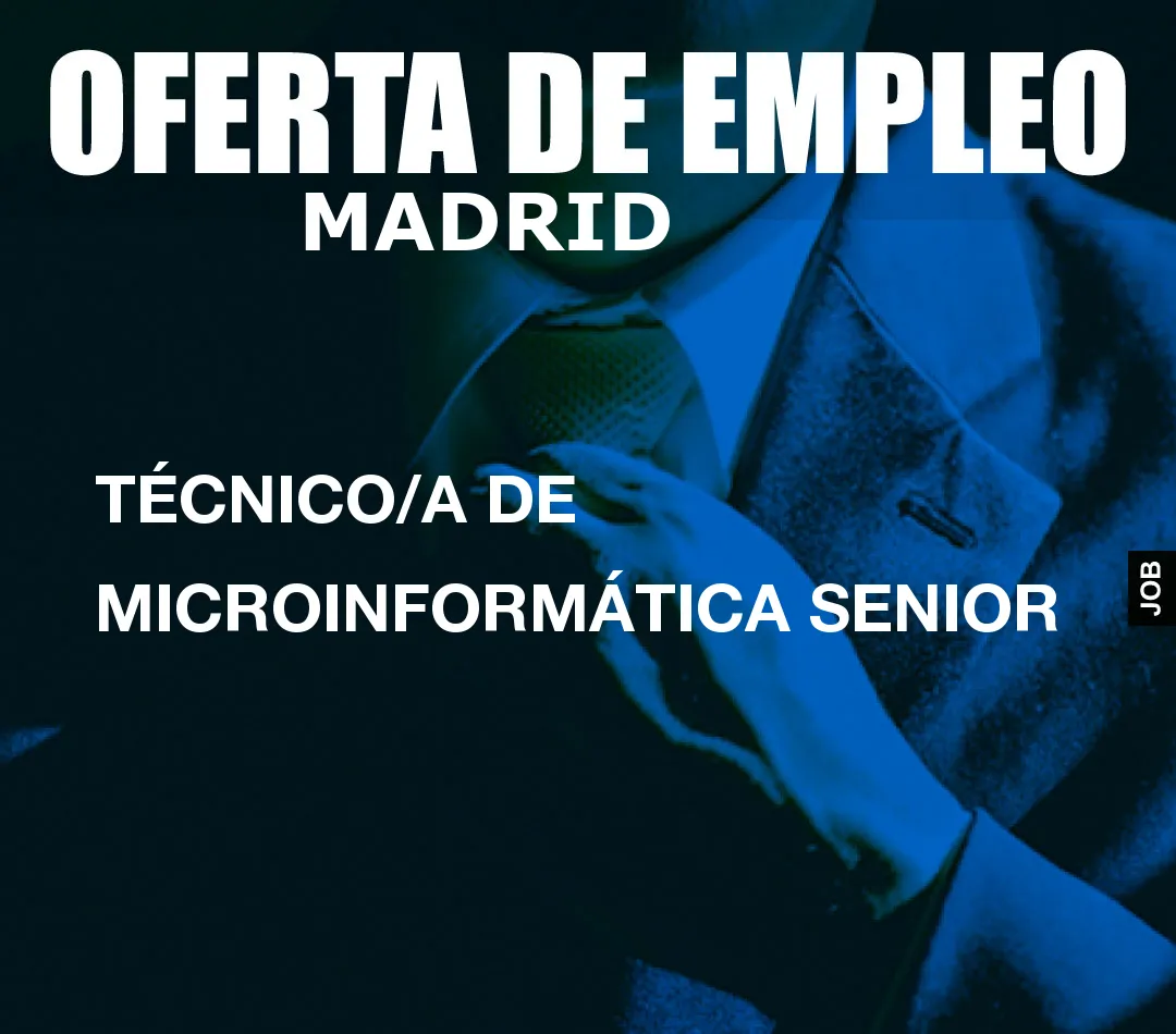 TÉCNICO/A DE MICROINFORMÁTICA SENIOR
