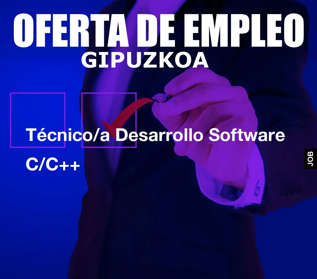 Técnico/a Desarrollo Software C/C++
