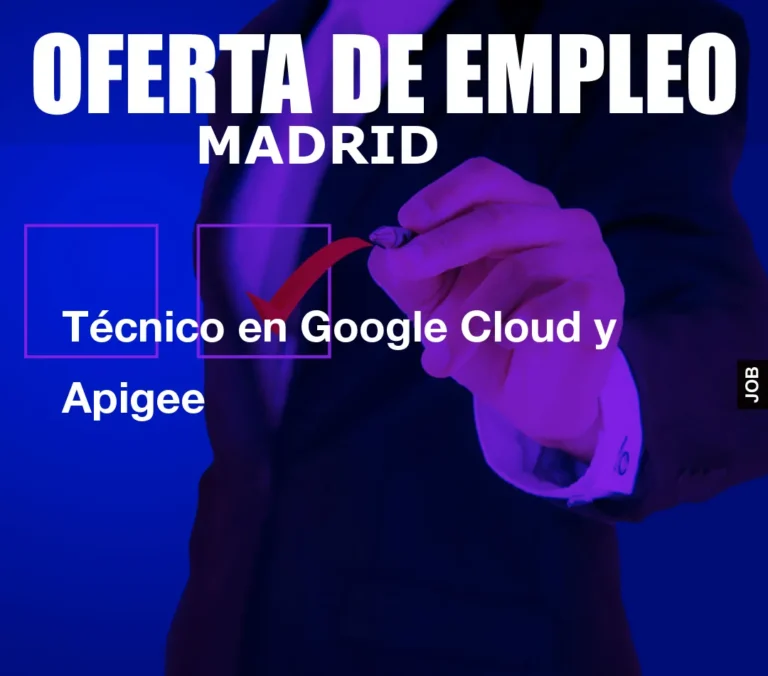 Técnico en Google Cloud y Apigee