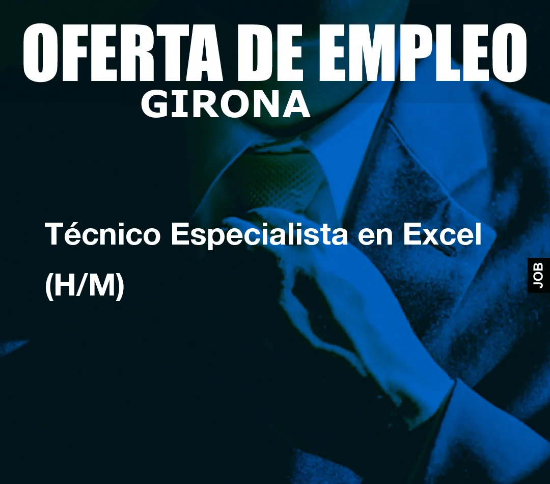 Técnico Especialista en Excel (H/M)