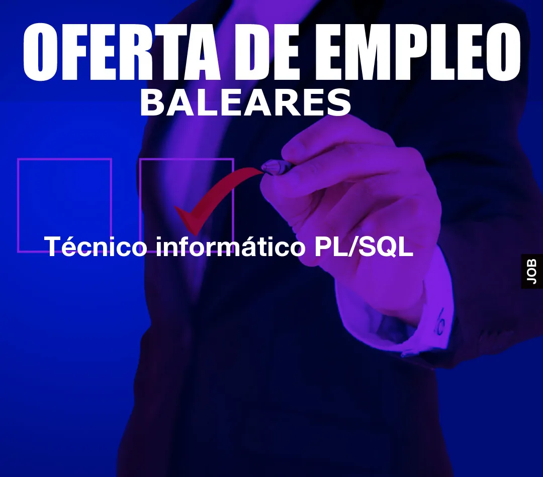 Técnico informático PL/SQL