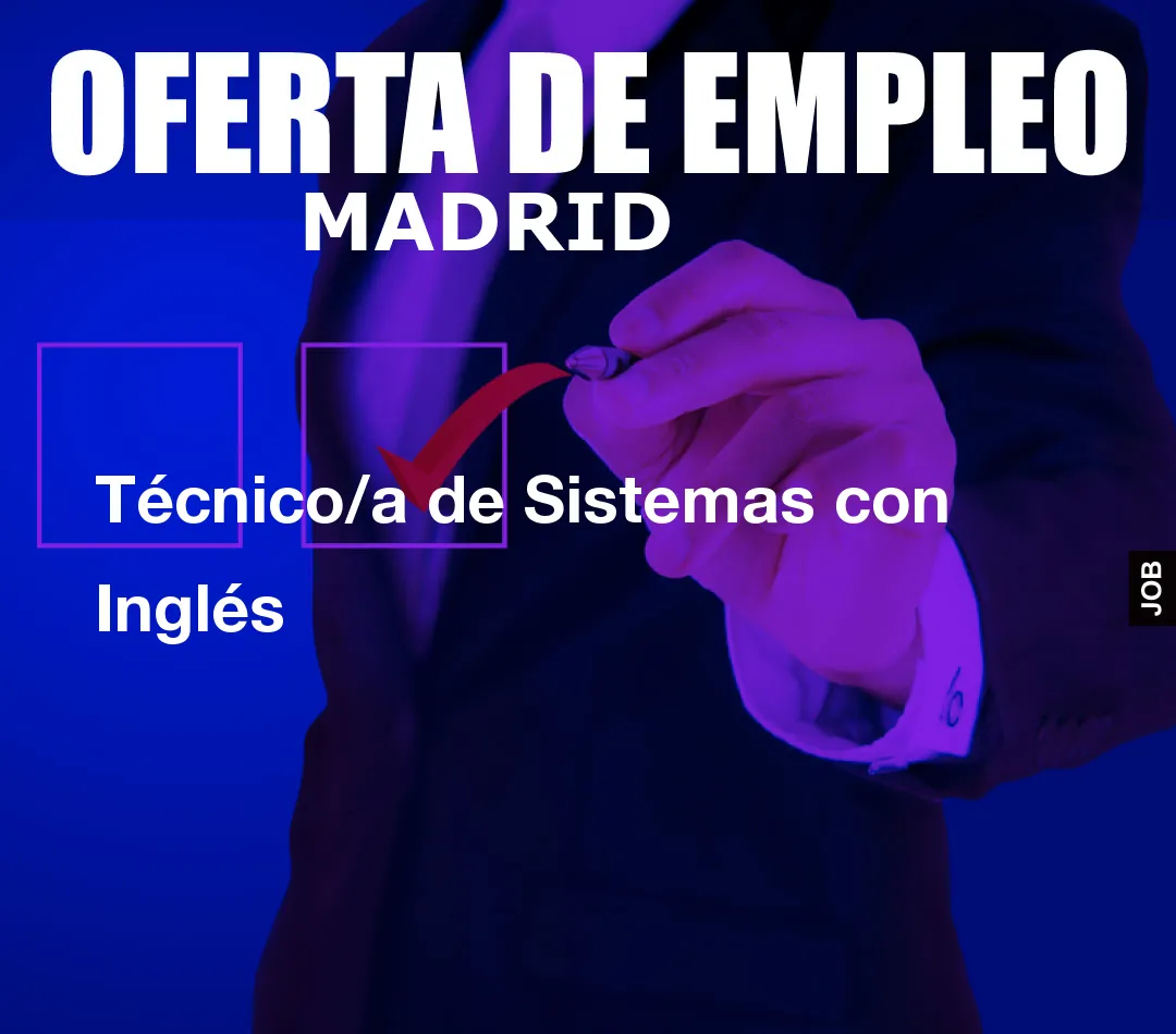 Técnico/a de Sistemas con Inglés Técnico/a de Sistemas con Inglés