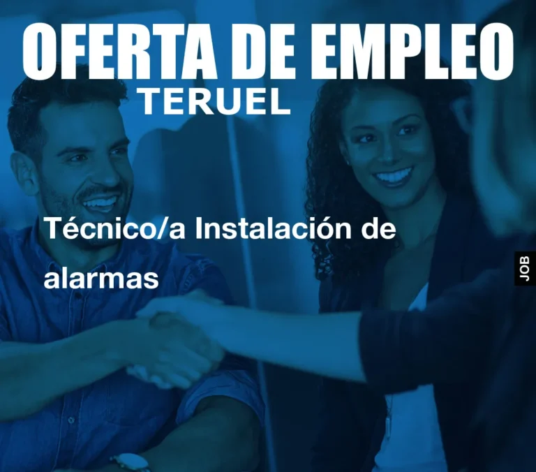 Técnico/a Instalación de alarmas
