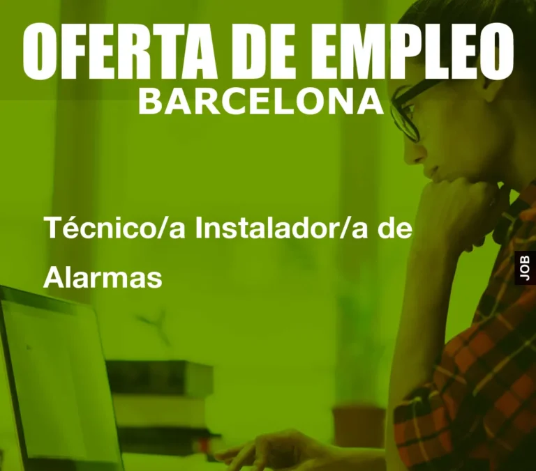 Técnico/a Instalador/a de Alarmas