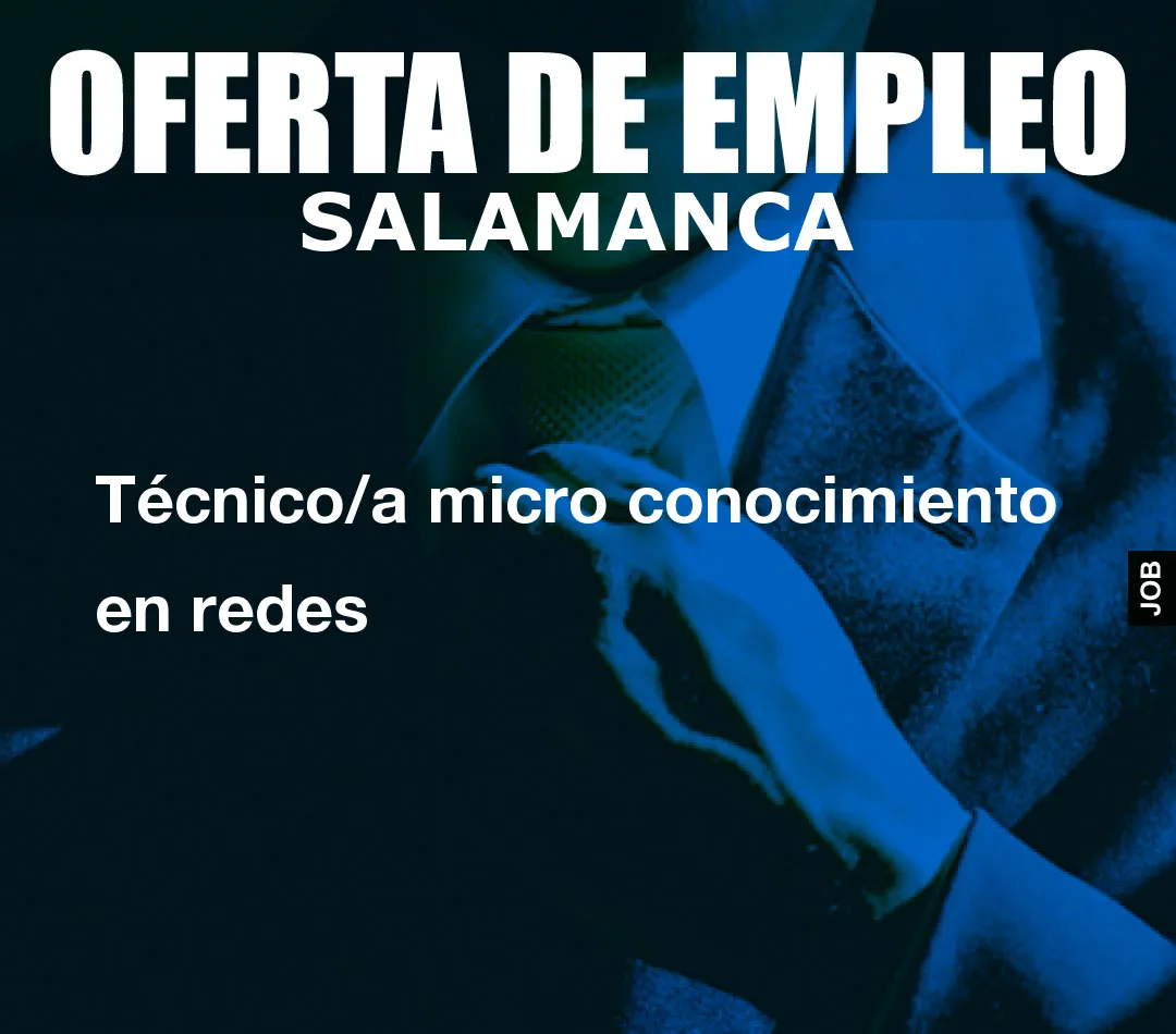 Técnico/a micro conocimiento en redes